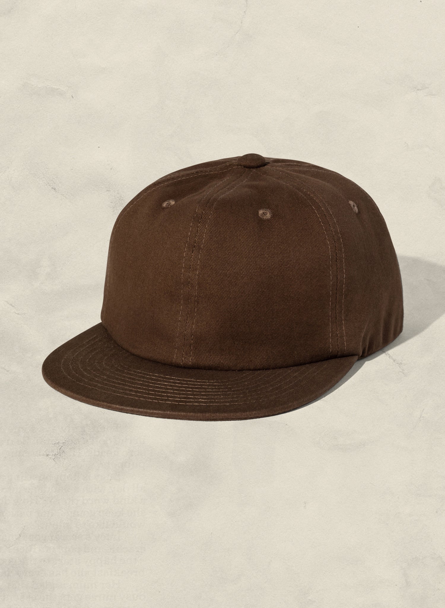 Unstructured Low-Profile Brushed Cotton Twill Adjustable Strapback Hat
