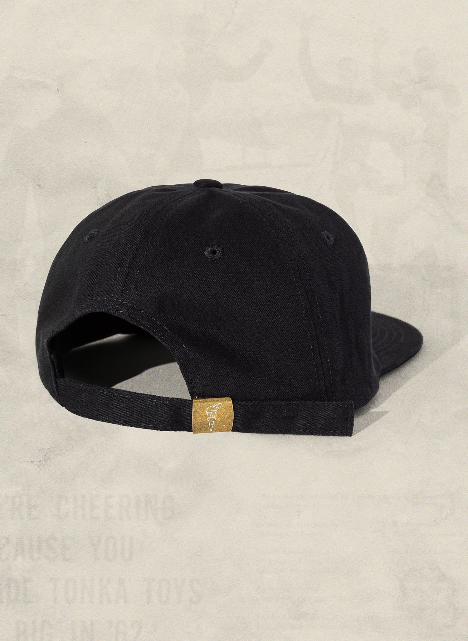 Brushed Cotton Field Trip Hat Unstructured 6-Panel Adjustable Brass Strap