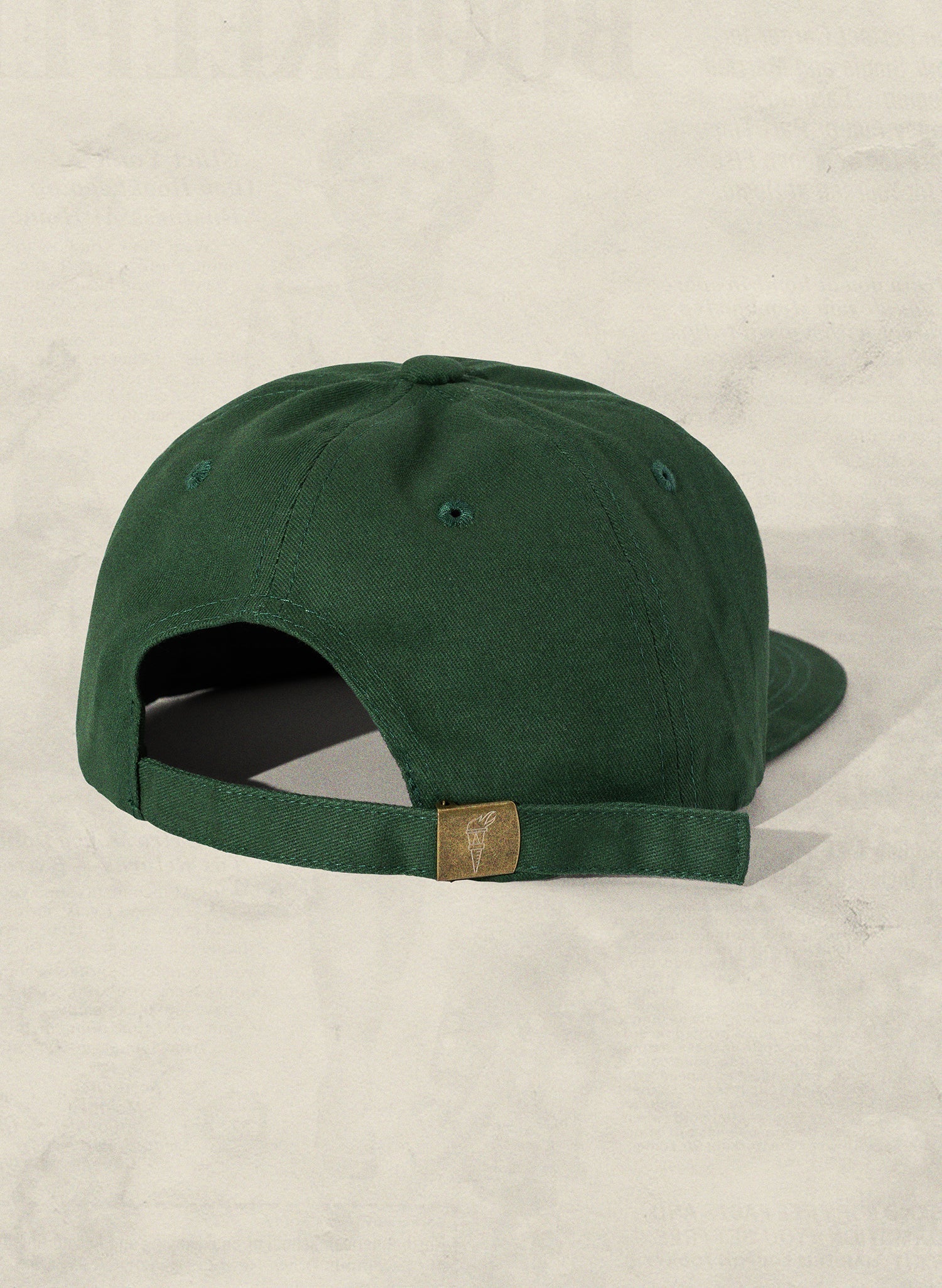 Brushed Cotton Field Trip Hat Unstructured 6-Panel Adjustable Brass Strap