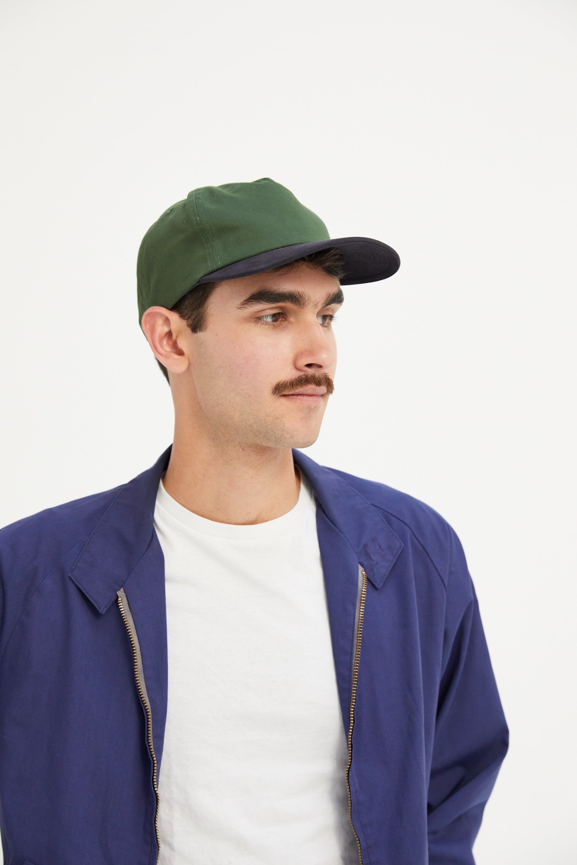 Two-Tone Brushed Cotton Workhorse Snapback Hat with Mesh Liner
