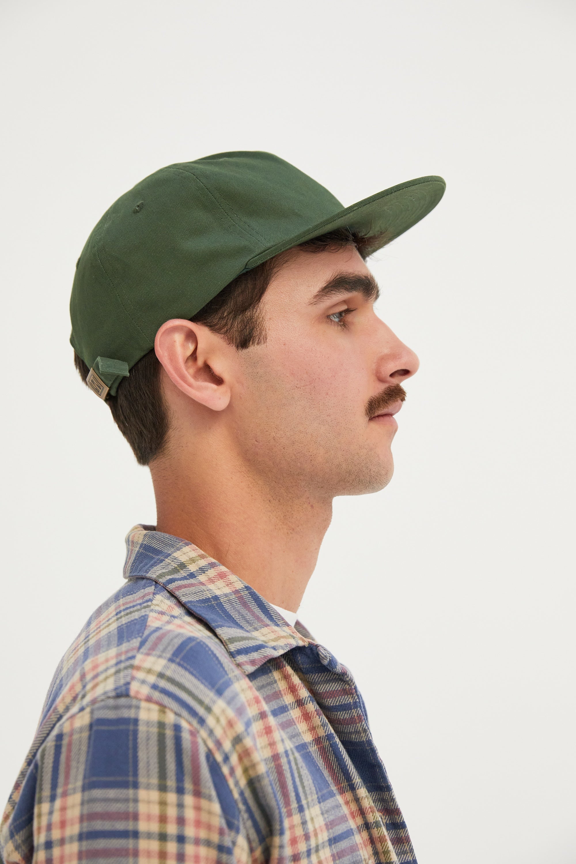 Brushed Cotton Field Trip Hat Unstructured 6-Panel Adjustable Brass Strap