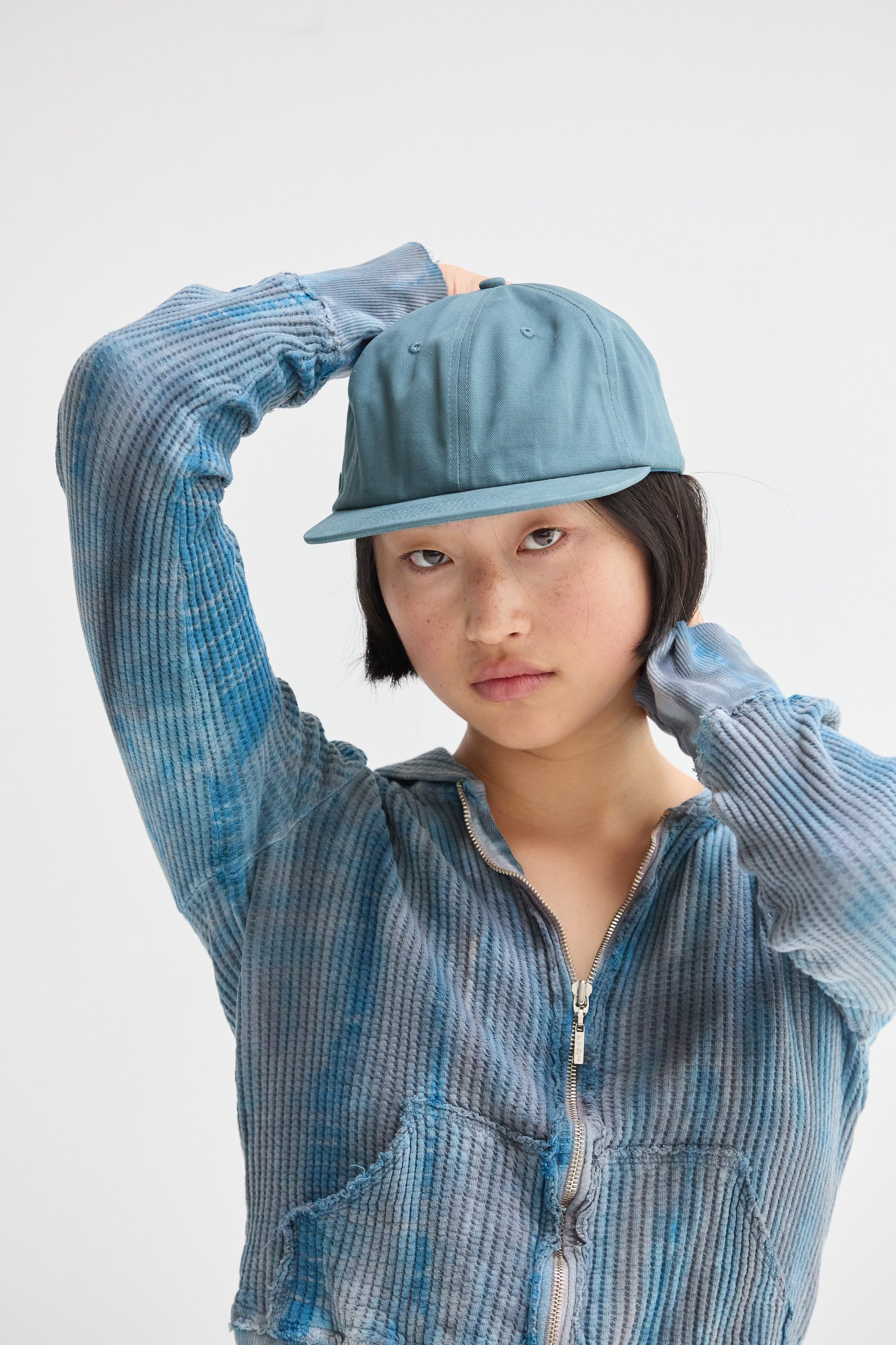 Brushed Cotton Field Trip Hat Unstructured 6-Panel Adjustable Brass Strap