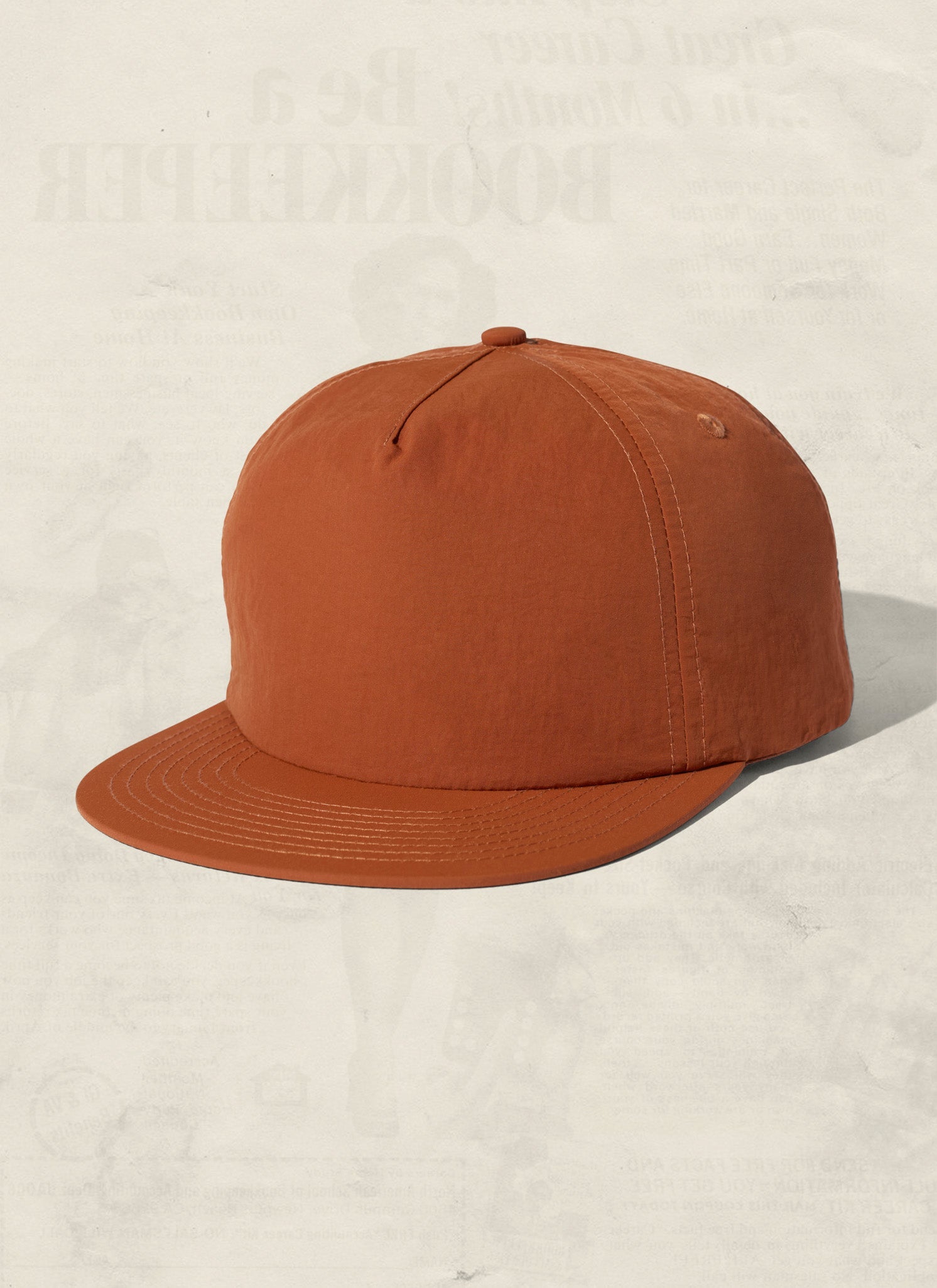 Nylon Field Trip Snapback Hat - Lightweight 5-Panel Adjustable Cap