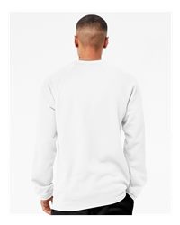 Bella Canvas Unisex Sponge Fleece Raglan Crewneck Sweatshirt Comfortable Classic