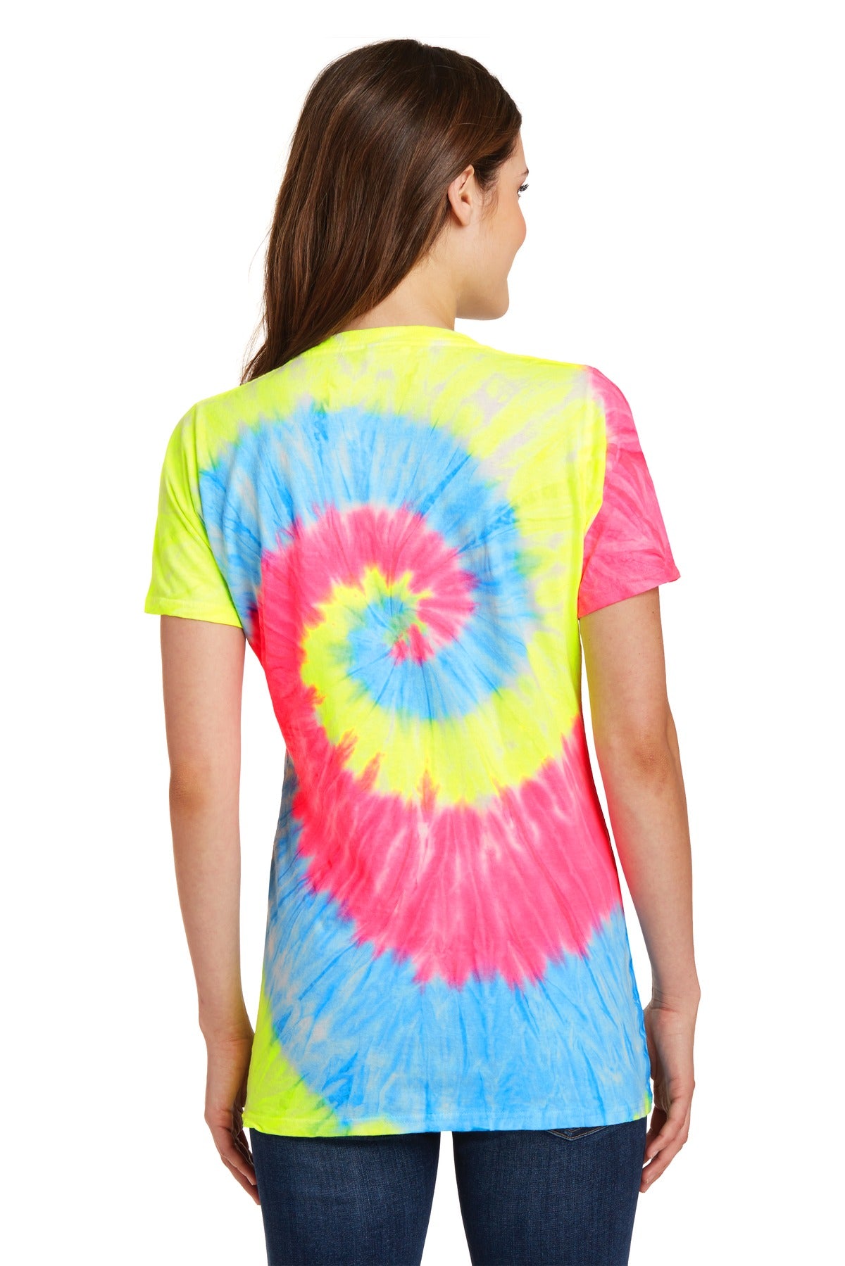 https://images.shirtspace.com/fullsize/Uo5biQ%2Fb3yMBjWJ3icBnzA%3D%3D/75115/10167-port-company-lpc147v-ladies-tie-dye-v-neck-tee-back-neon-rainbow.jpg
