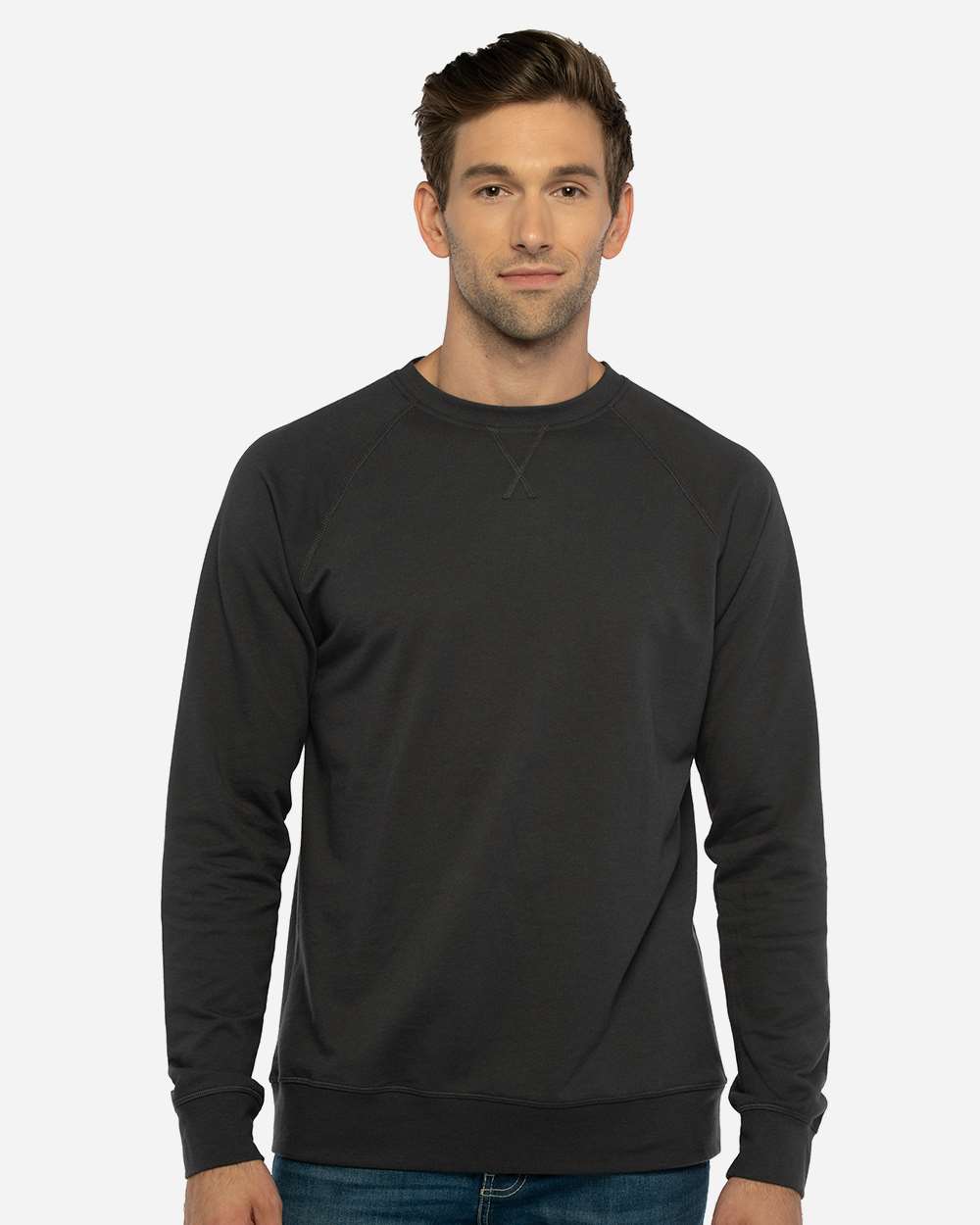 Next Level Unisex Laguna Soft Fleece Raglan Crewneck Sweatshirt for Comfort
