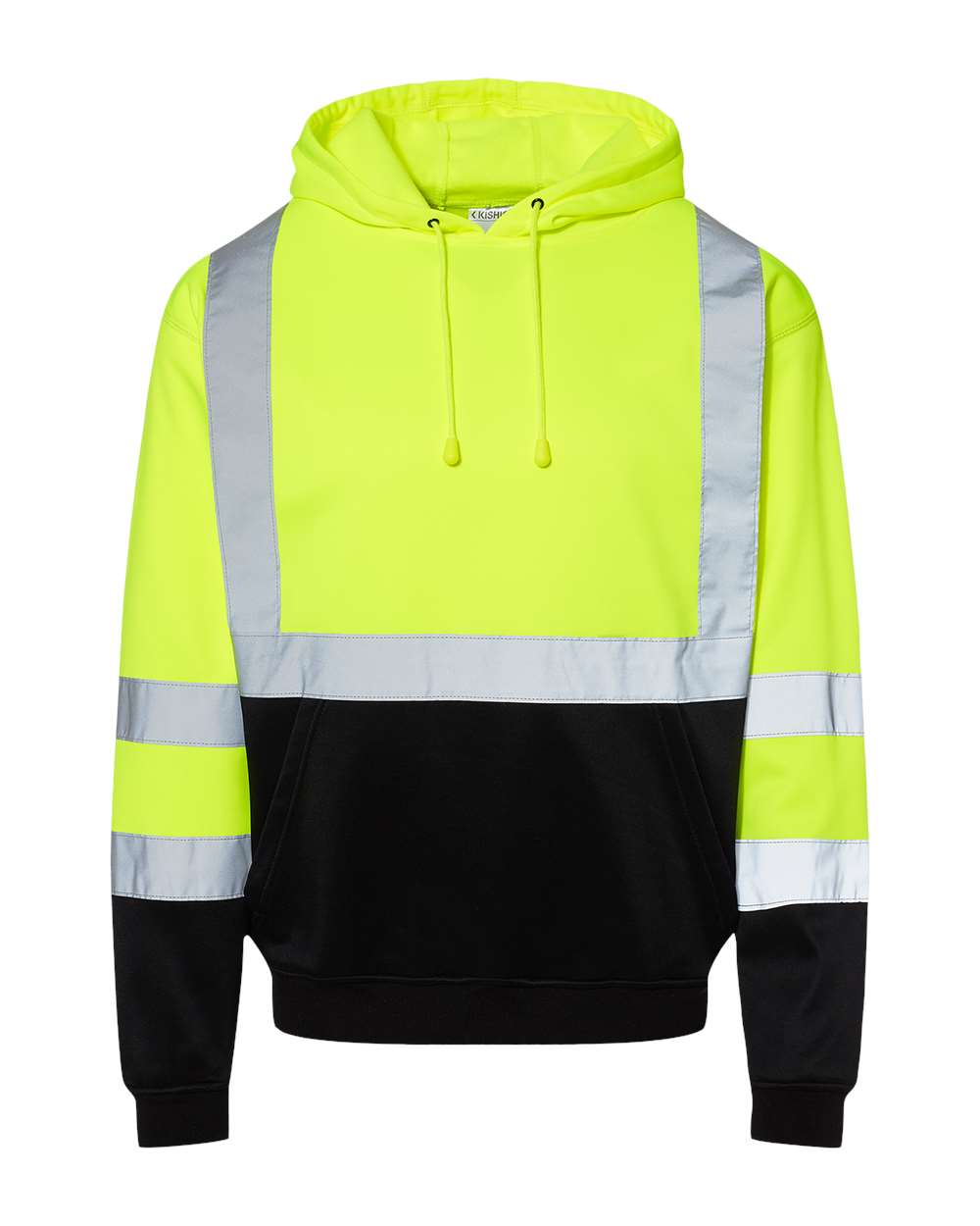 Kishigo Hi-Vis Unisex Hooded Sweatshirt with Reflective Trim