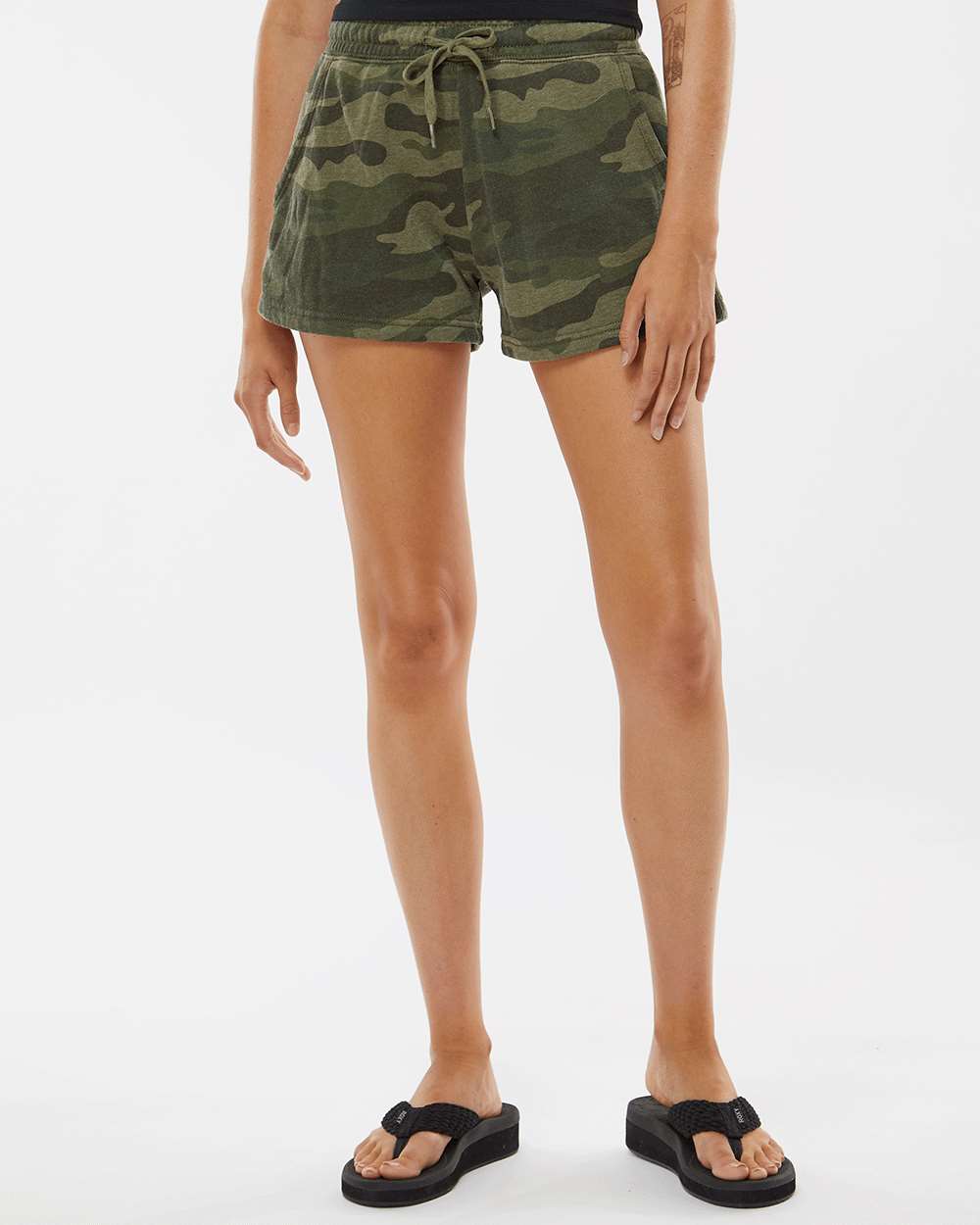 Independent Trading Co. Women's California Wave Wash Fleece Shorts