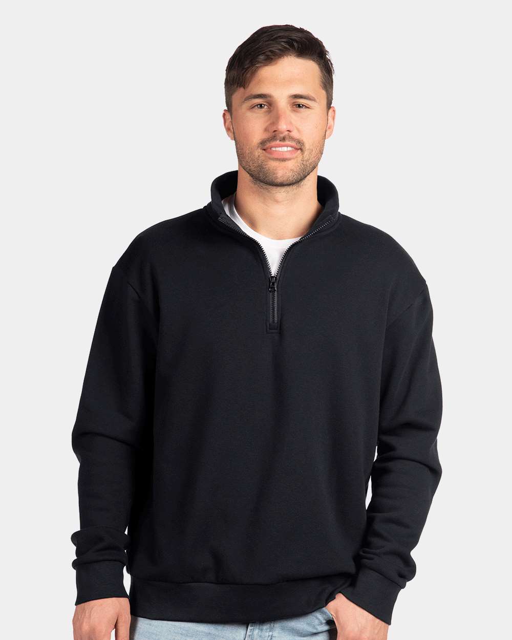 Next Level Unisex Fleece Quarter-Zip Pullover Premium Soft Performance