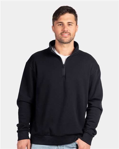 Next Level Unisex Fleece Quarter-Zip Pullover Premium Soft Performance