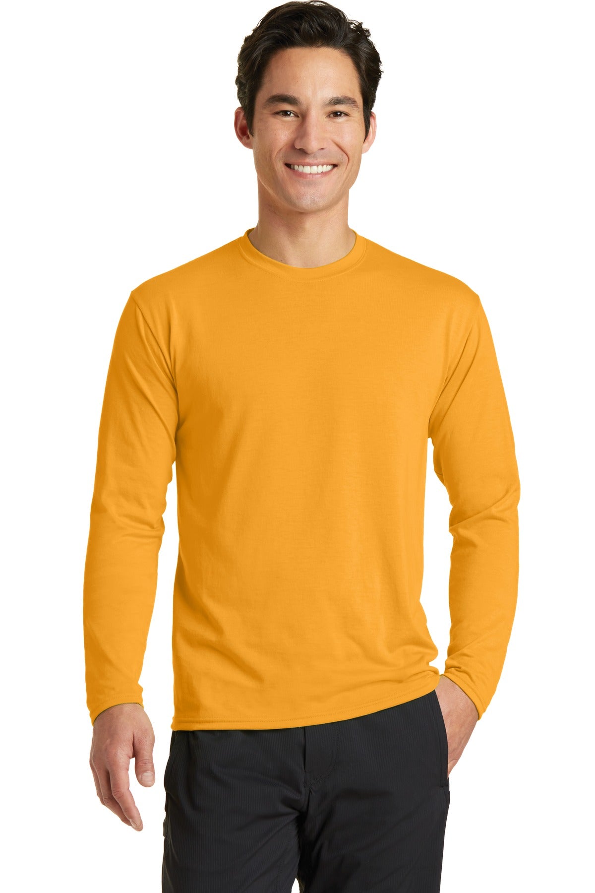 https://images.shirtspace.com/fullsize/T%2F5RVITrplD88L0hsyuuNg%3D%3D/79815/10468-port-company-pc381ls-long-sleeve-performance-blend-tee-front-gold.jpg