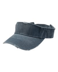 Adams Headwear Drifter Pigment-Dyed Cotton Twill Distressed Visor with Embroidery