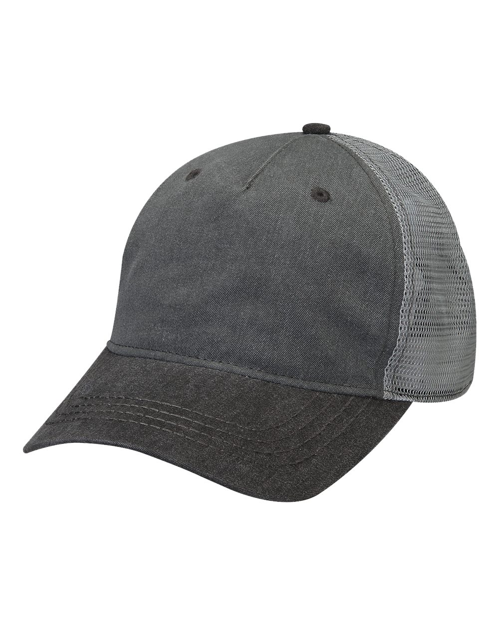 Adams Headwear Endeavor Five-Panel Cotton Twill Mesh Back Cap