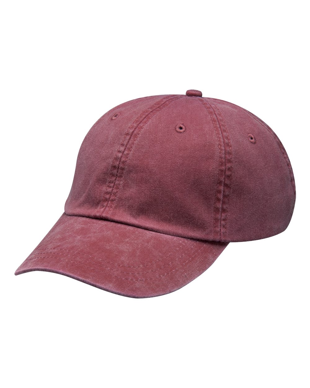 Adams Headwear Optimum Pigment-Dyed Cotton Dad Hat with Leather Strap