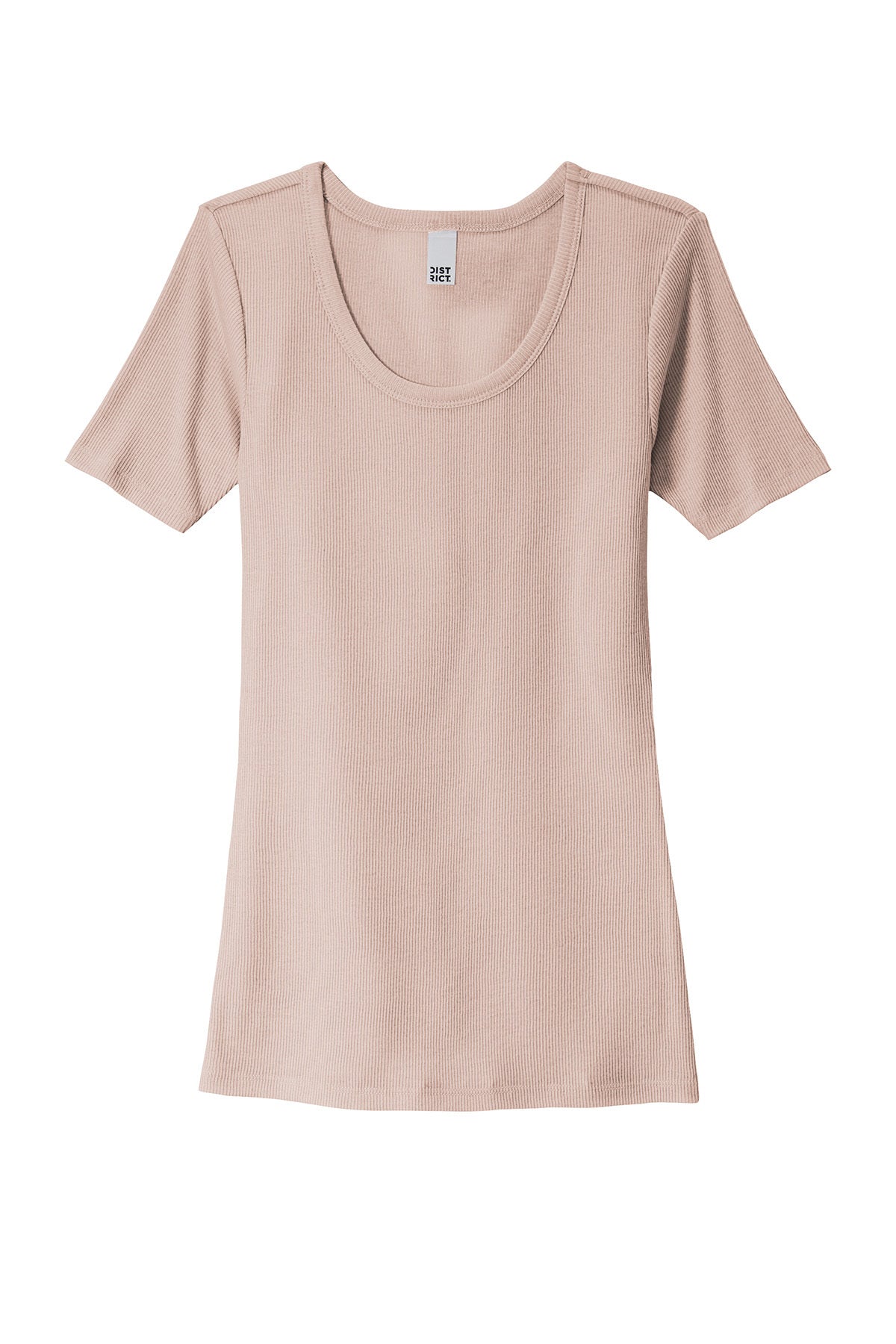 Women's V.I.T. Rib Scoop Neck Tee, 50/50 Cotton-Poly Blend