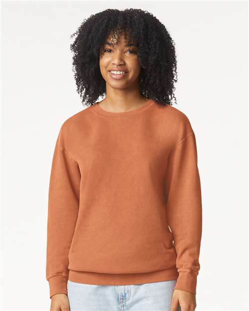 Comfort Colors Unisex Garment-Dyed Lightweight Fleece Crewneck Sweatshirt