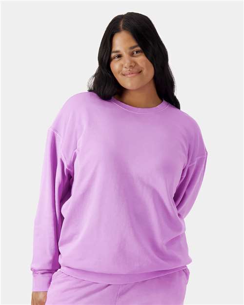 Comfort Colors Unisex Garment-Dyed Lightweight Fleece Crewneck Sweatshirt