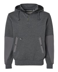 Berne Men's Heritage Zip Pocket Hooded Sweatshirt Heavy Fleece