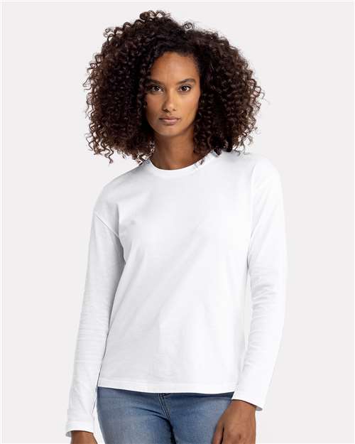 Next Level Women's Cotton Relaxed Long Sleeve T-Shirt – Soft Sustainable Fit