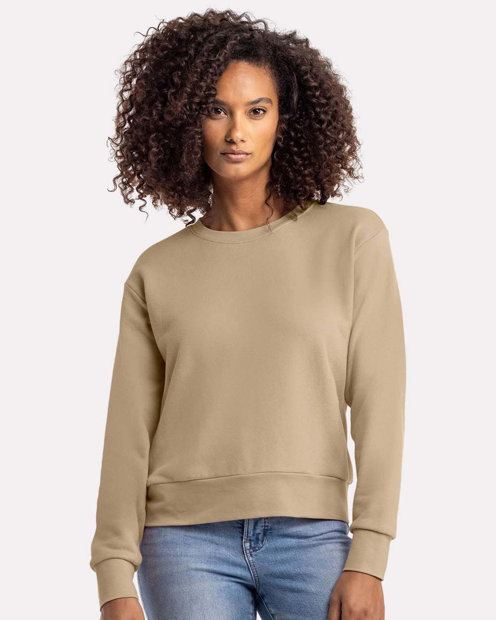 Next Level Women's Laguna Sueded Premium Crewneck Sweatshirt