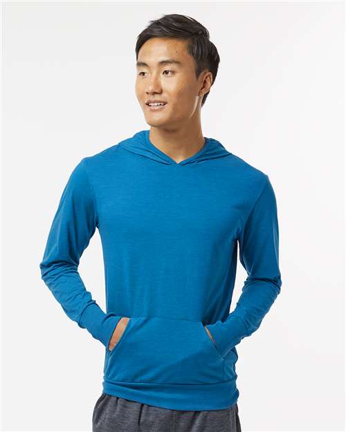 Unisex RecycledSoft Hooded Long Sleeve T-Shirt Organic Cotton Blend