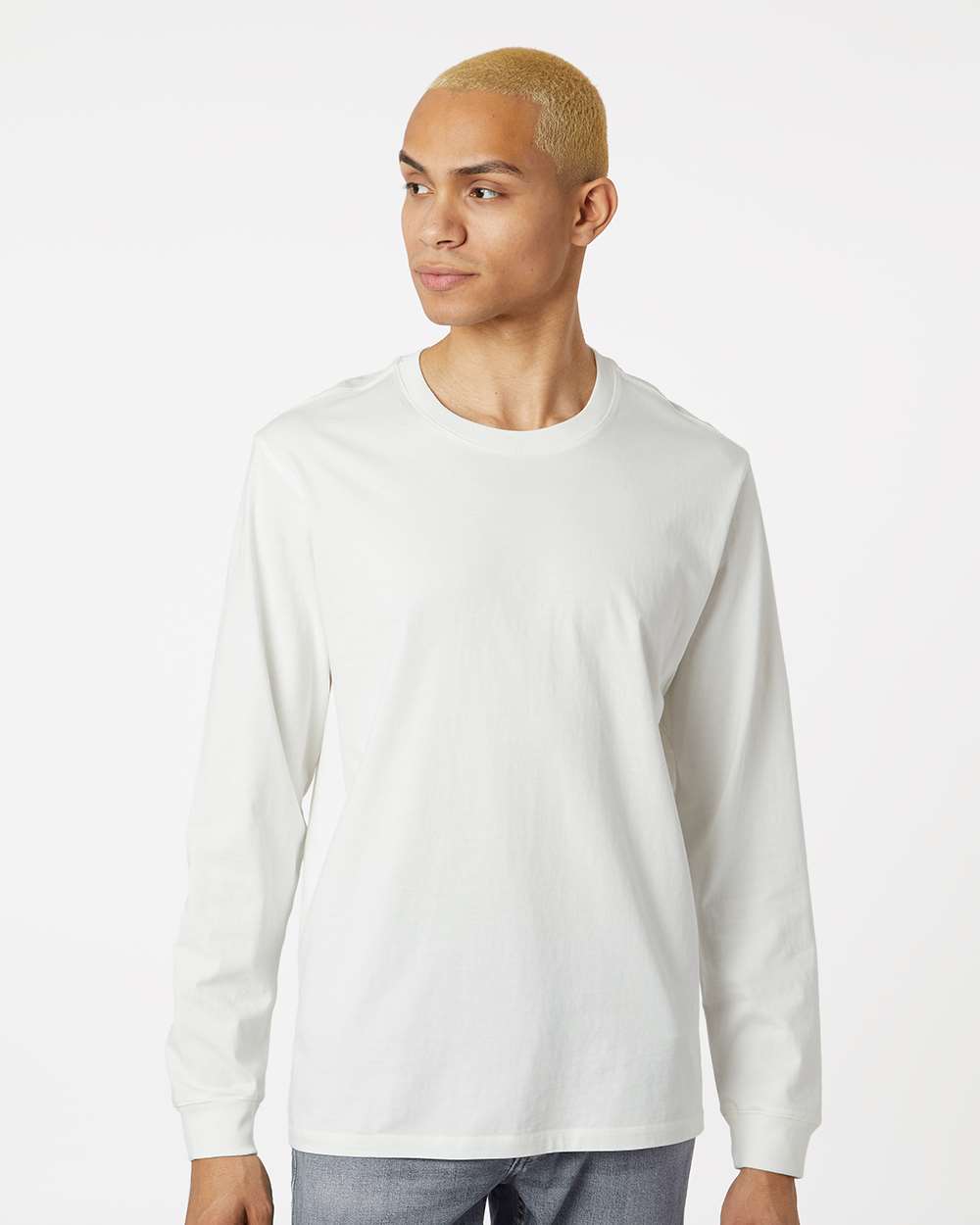 SoftShirts 420 Unisex Organic Long Sleeve Cotton Tee Classic Fit