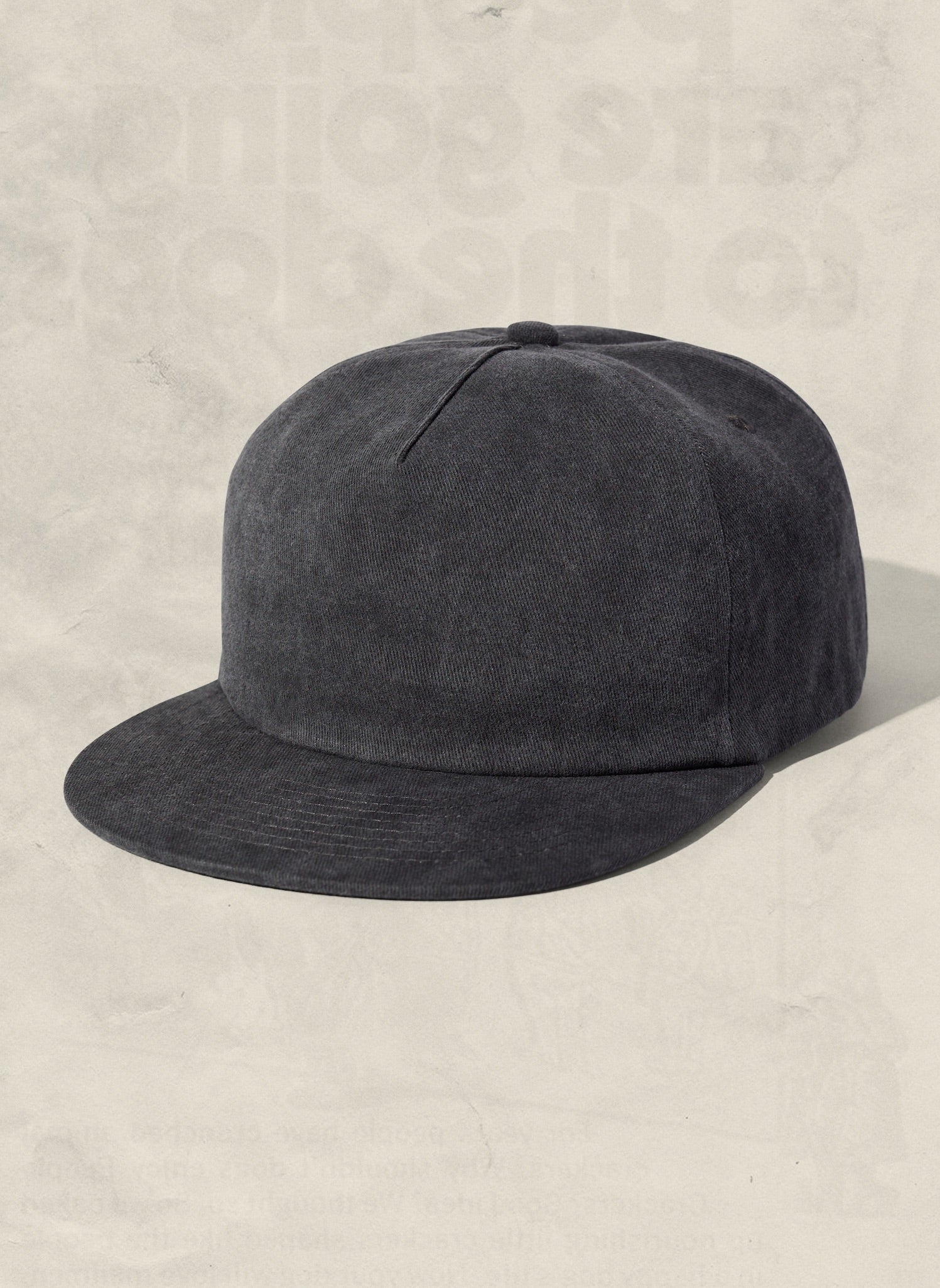 Washed Cotton Twill 5-Panel Unstructured Field Trip Hat Adjustable Strap