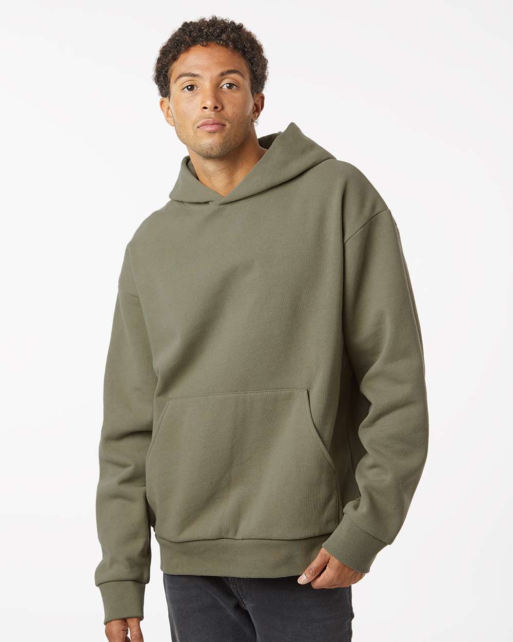Independent Trading Co Unisex Mainstreet Heavyweight Hooded Sweatshirt Oversized Fit