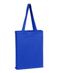 Q-Tees Canvas Gusset Tote Bag 15x16 Inch Heavy Cotton