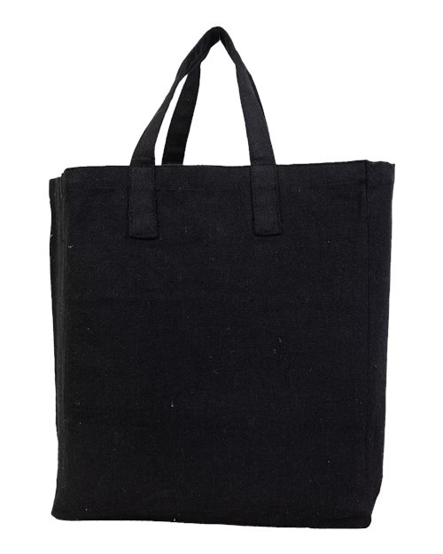 Q-Tees S900 Recycled Cotton-Poly Gusseted Shopping Tote Bag