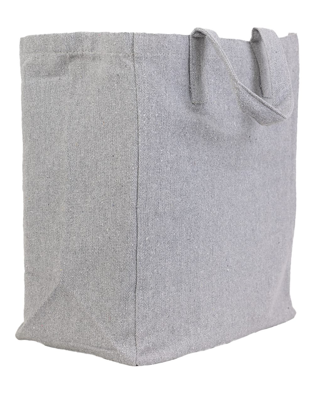 Q-Tees S900 Recycled Cotton-Poly Gusseted Shopping Tote Bag