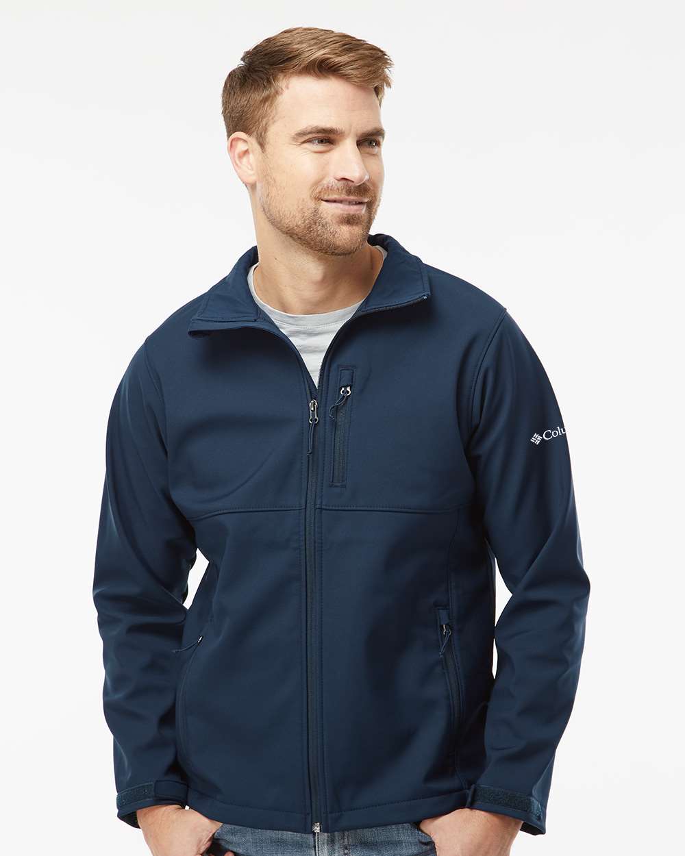 Columbia Men's Ascender Soft Shell Jacket: Wind-Resistant, Stretch Comfort, Zippered Pockets
