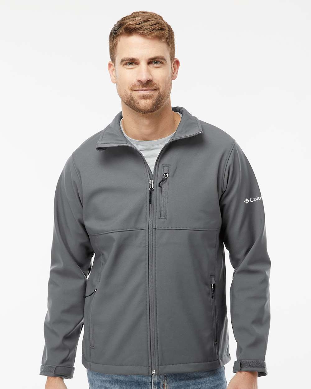 Columbia Men's Ascender Soft Shell Jacket: Wind-Resistant, Stretch Comfort, Zippered Pockets