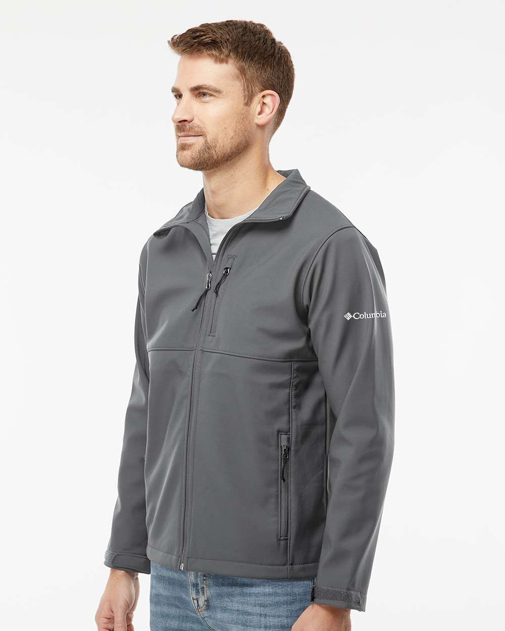 Columbia Men's Ascender Soft Shell Jacket: Wind-Resistant, Stretch Comfort, Zippered Pockets