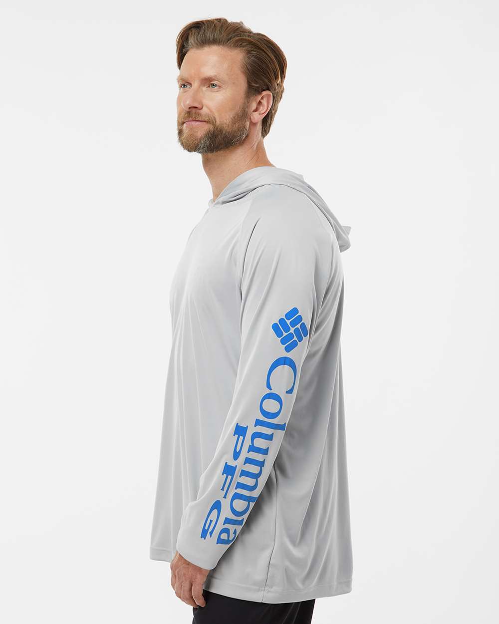Columbia Unisex PFG Terminal Tackle Hooded Long Sleeve Performance Fishing Shirt UPF 50