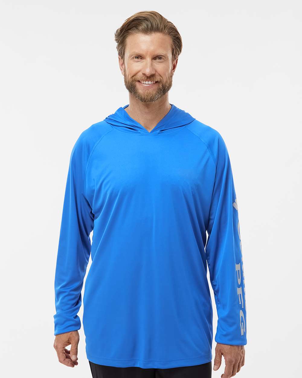 Columbia Unisex PFG Terminal Tackle Hooded Long Sleeve Performance Fishing Shirt UPF 50