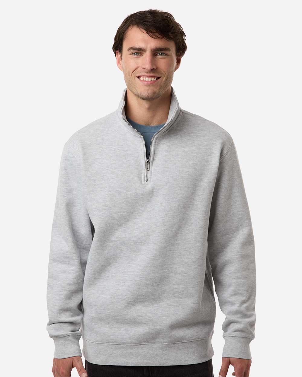 Independent Trading Co. Midweight Quarter-Zip Pullover 80/20 Cotton Blend