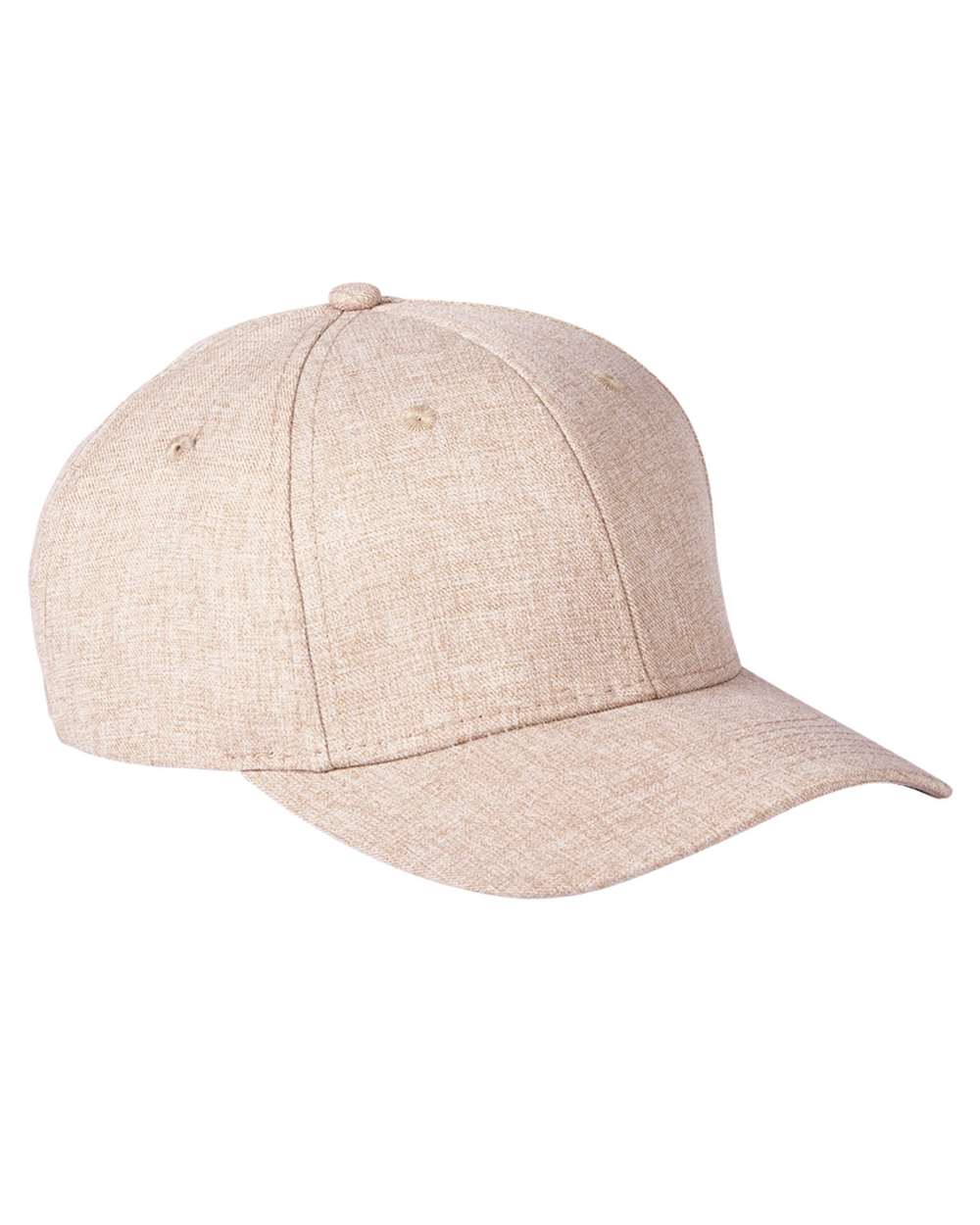 Adams Headwear Deluxe 6-Panel Structured Mid-Profile Heather Cap