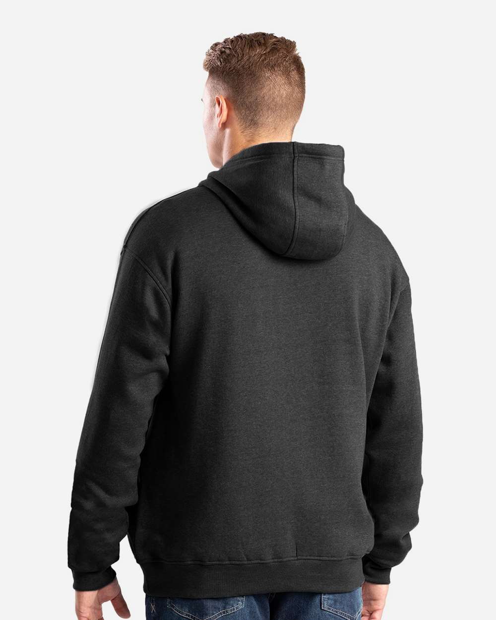 Berne Men's Heritage Zip Pocket Hooded Sweatshirt Heavy Fleece