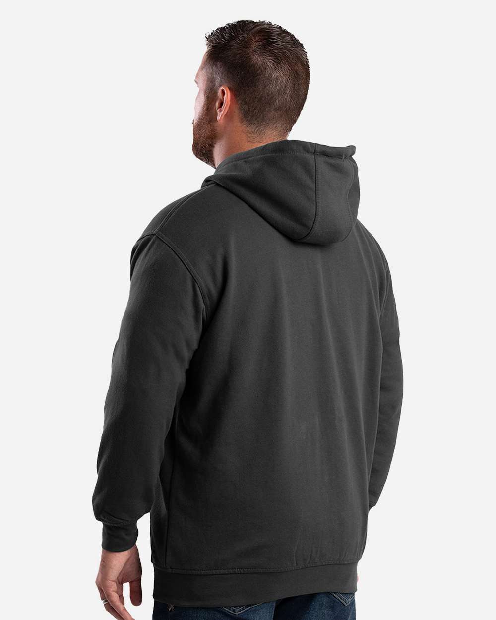 Men's Heritage Thermal-Lined Full-Zip Hooded Sweatshirt with Oversized Pockets
