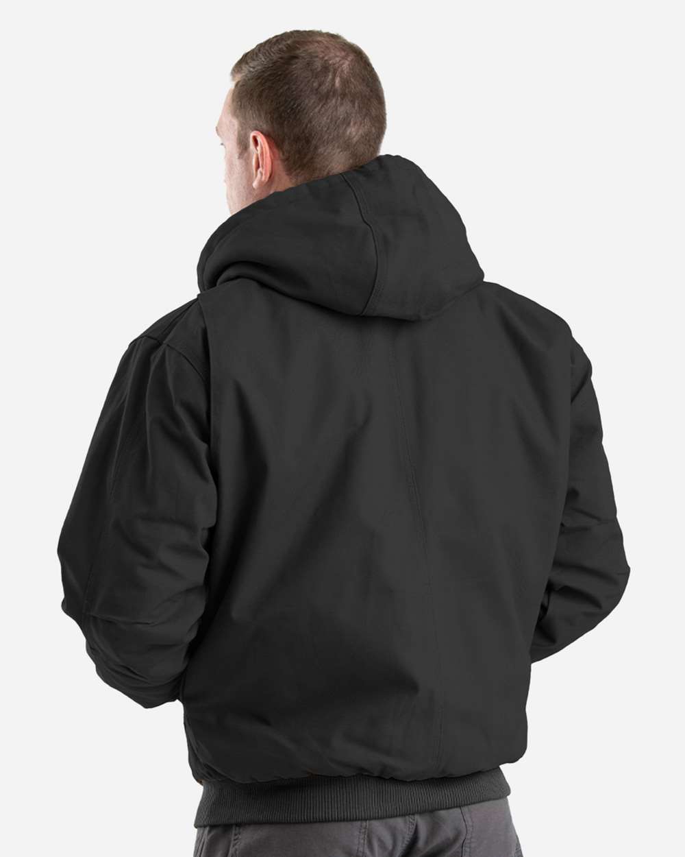 Men's Tall Highland Washed Cotton Duck Hooded Jacket Heavy-Duty