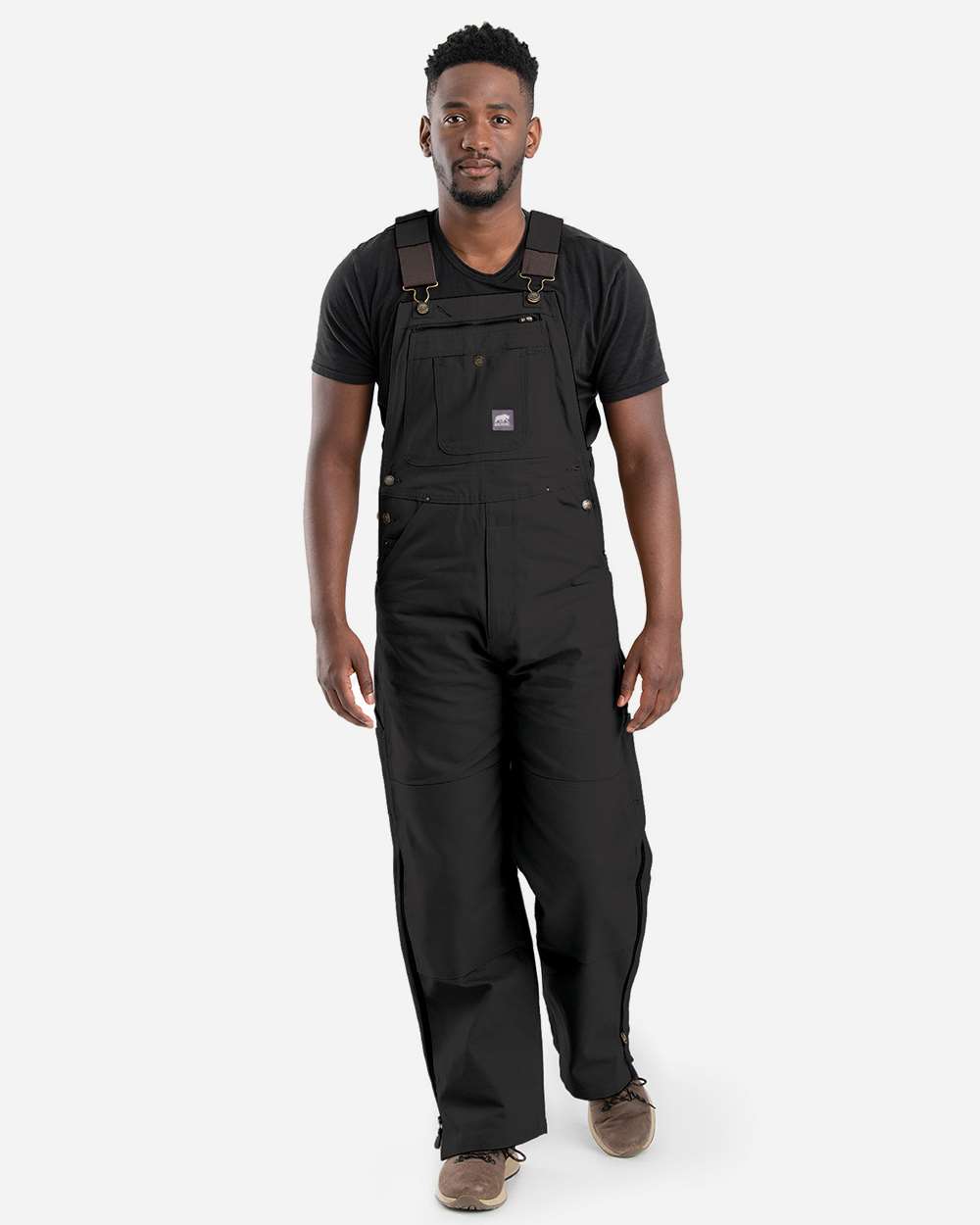 Berne Men's Slab Unlined Duck Bib Overall Heavy-Duty Workwear