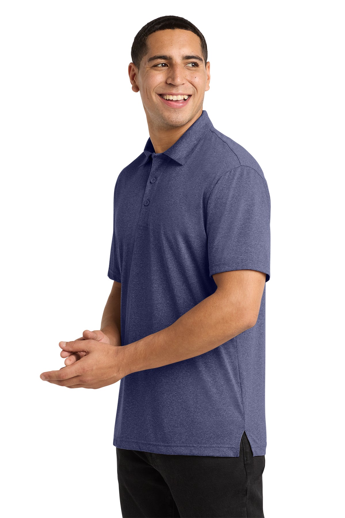 Sport-Tek Heather Contender Performance Polo: Moisture-Wicking, Snag-Proof Shirt
