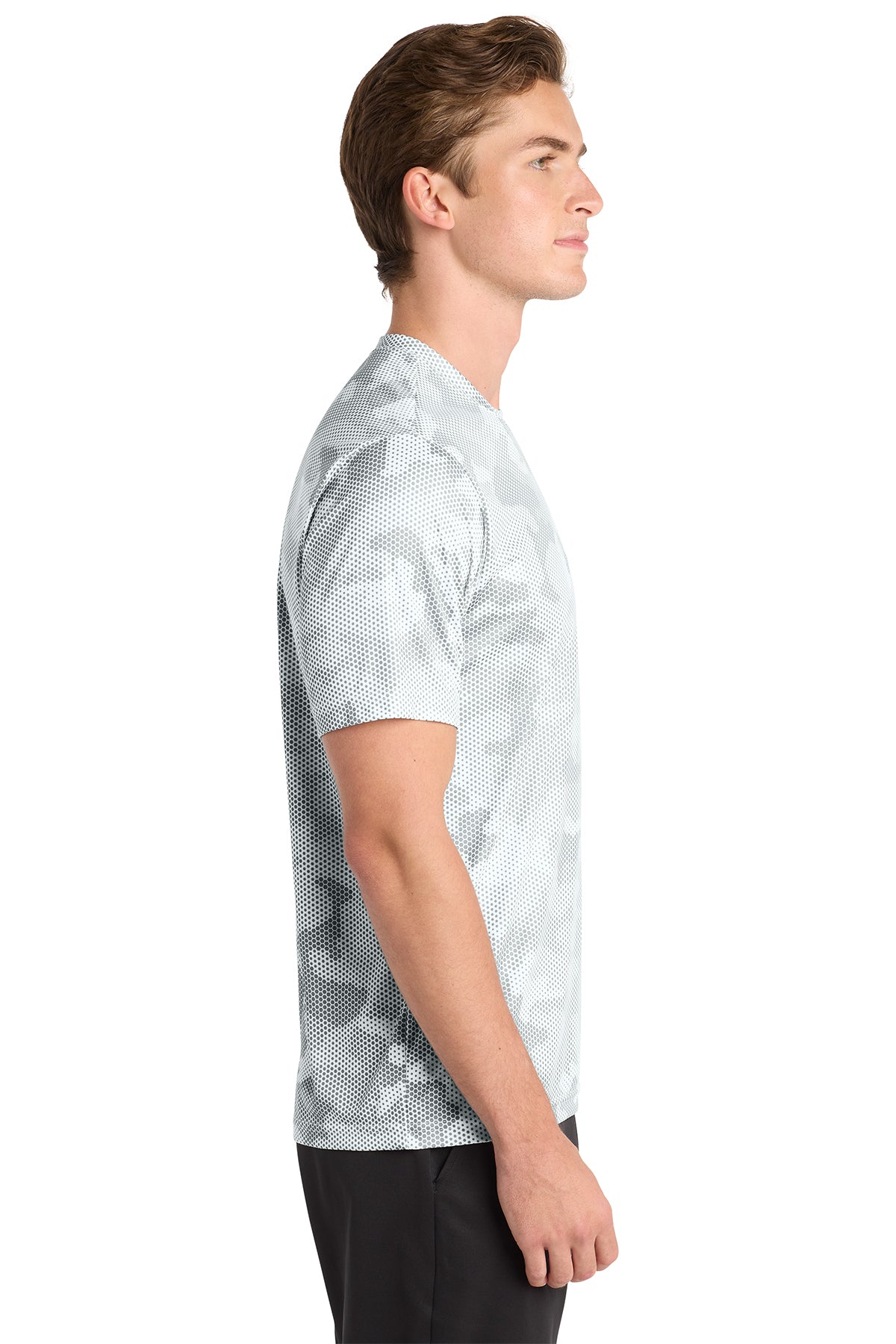 Sport-Tek CamoHex Performance Tee: Moisture-Wicking, Tag-Free, Athletic Style Shirt