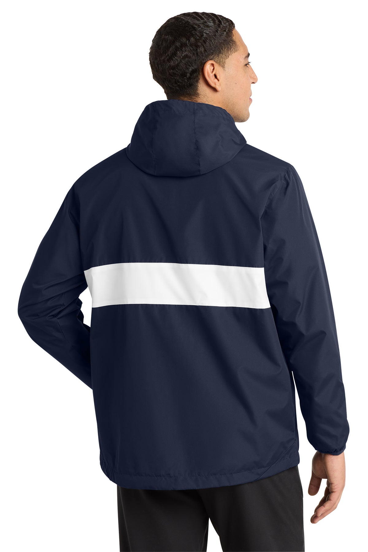 Sport-Tek Lightweight Zipped Anorak Jacket – Wind & Water Resistant