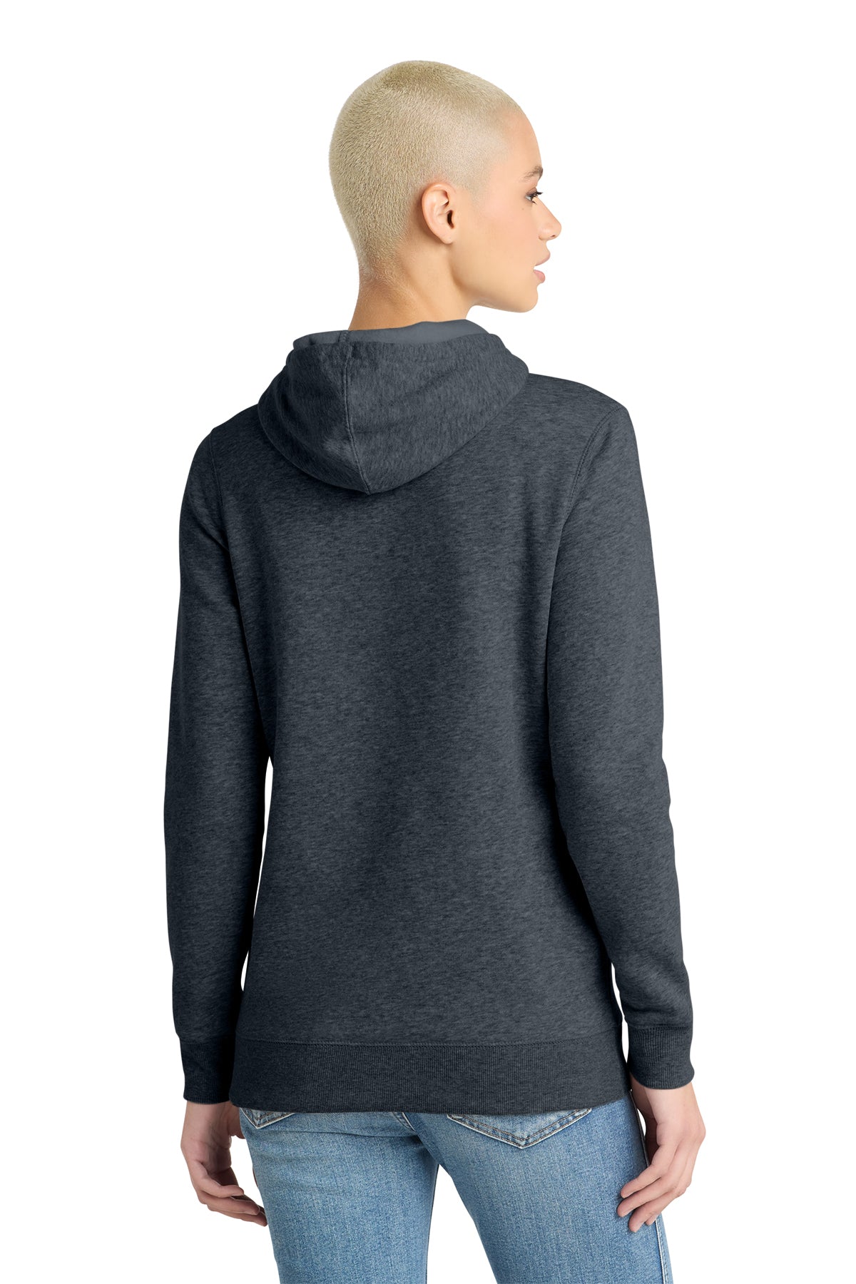 District Women's Lightweight Fleece Hoodie, Soft Year-Round Cowl Hood