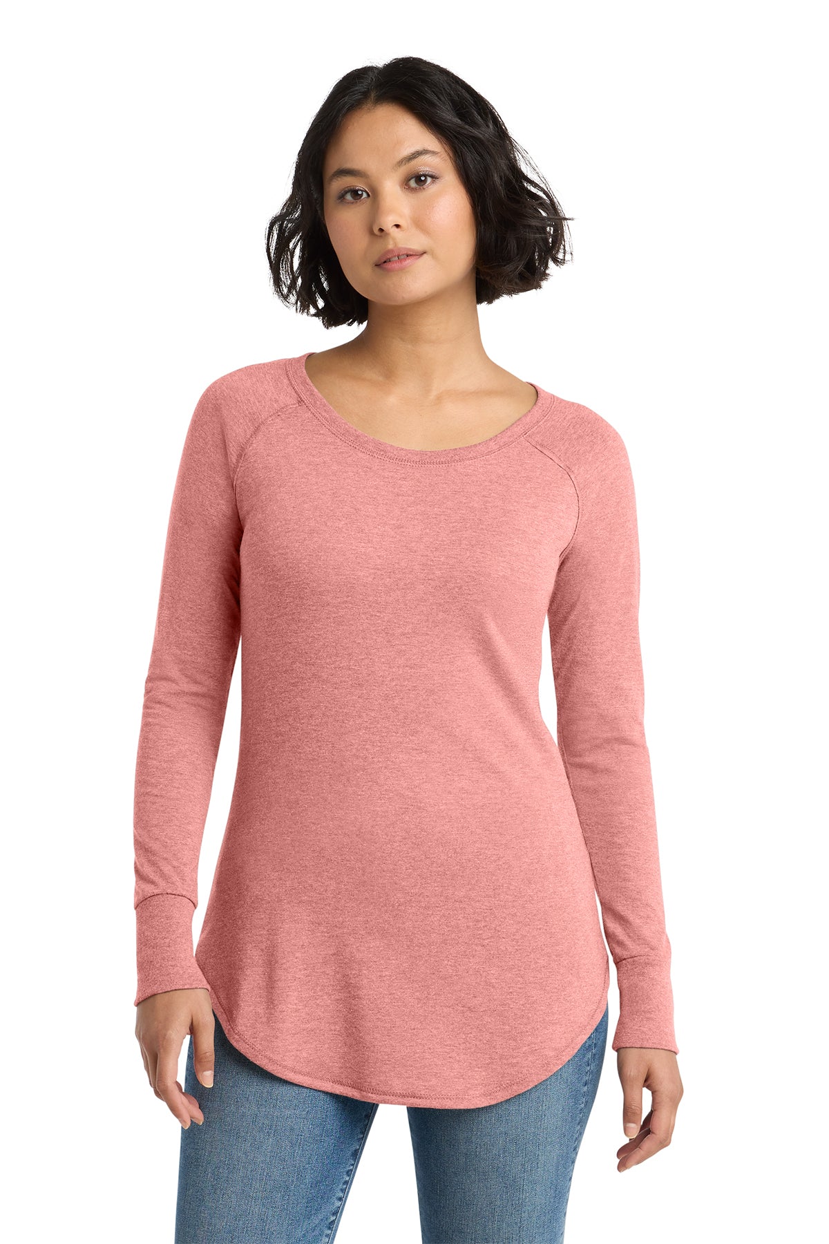 Women’s Perfect Tri Long Sleeve Tunic Tee Soft Lightweight