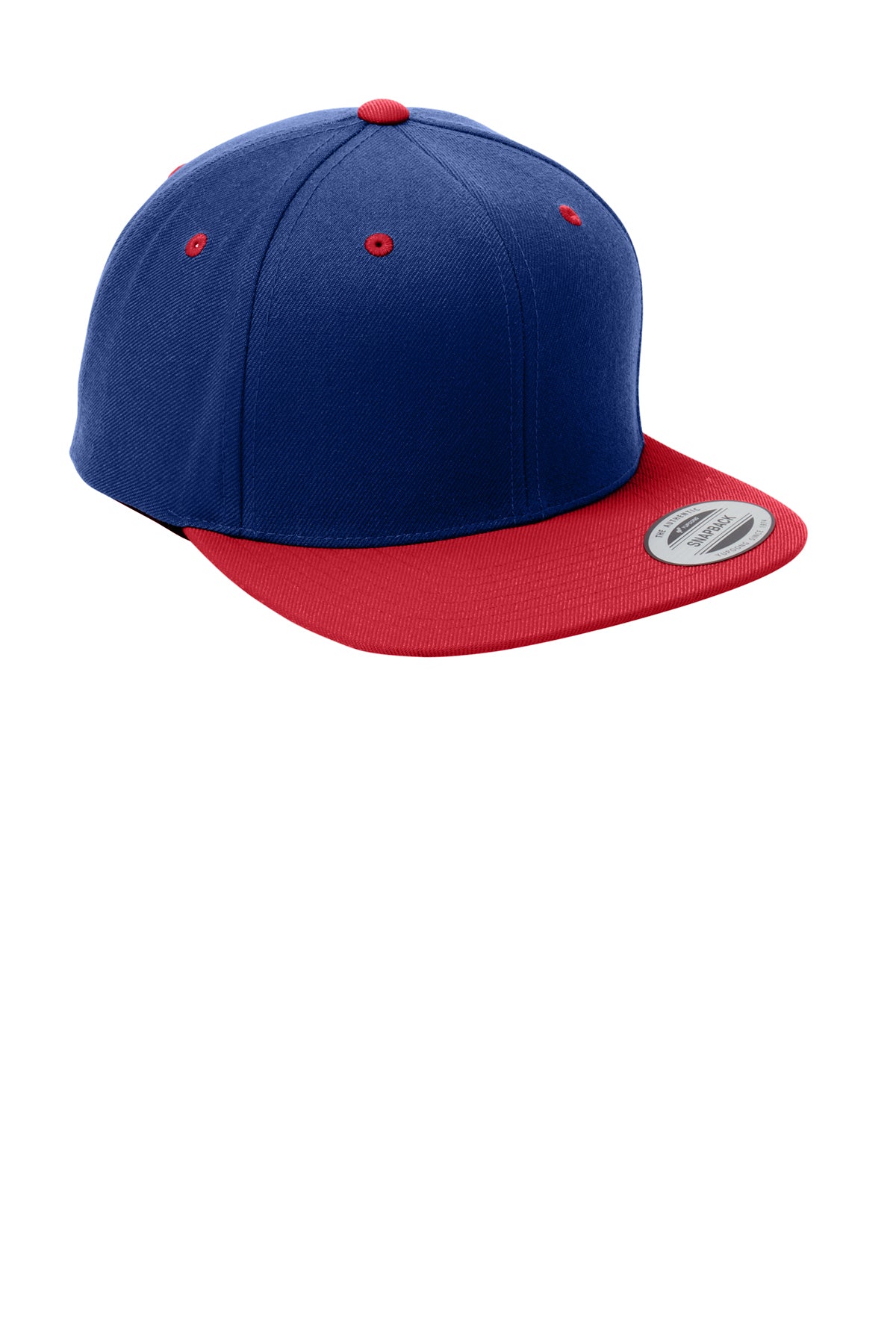 Premium Sport-Tek YP Classics Flat Bill Snapback Cap, Adjustable, Structured, Stylish