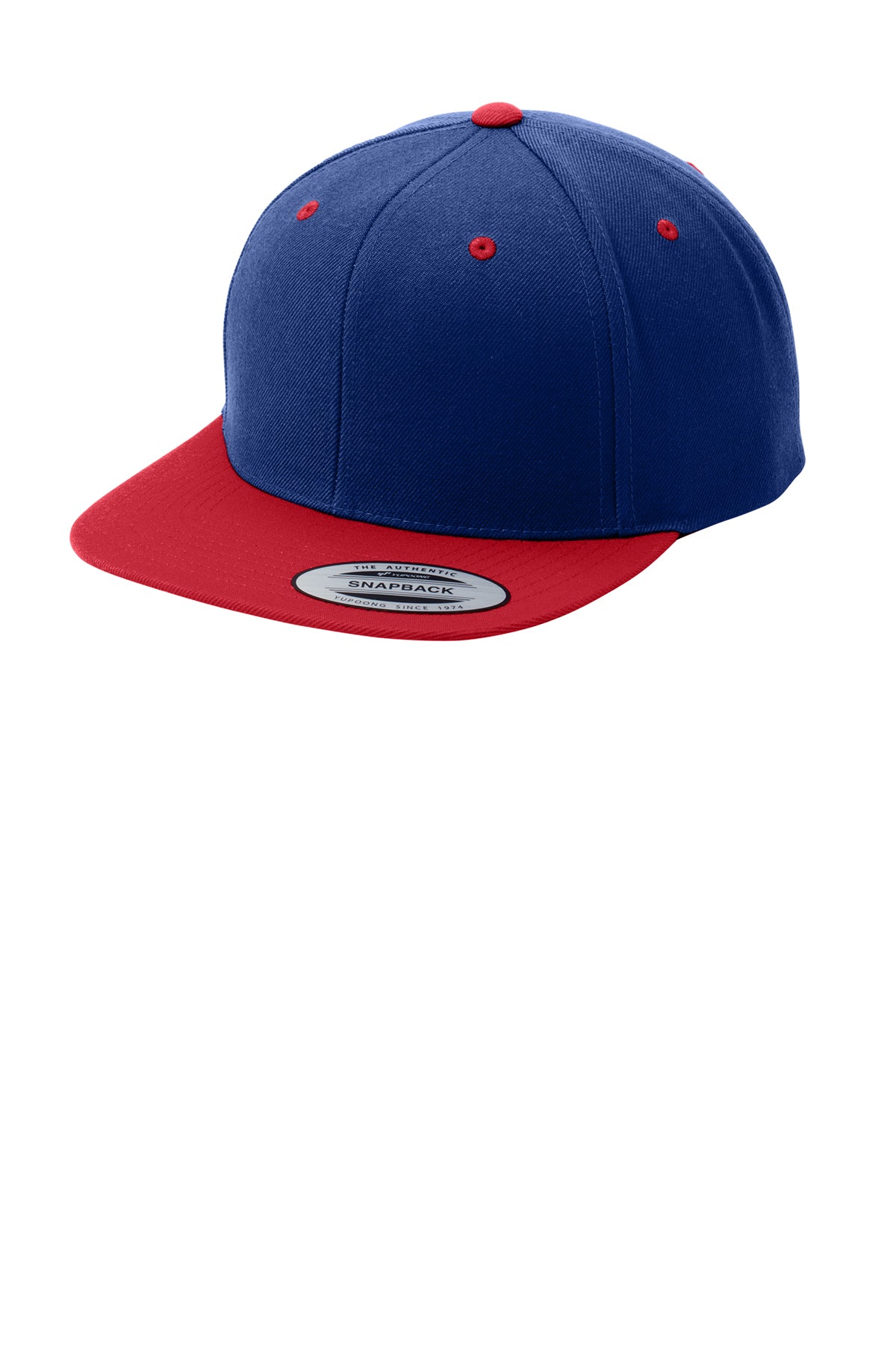 Premium Sport-Tek YP Classics Flat Bill Snapback Cap, Adjustable, Structured, Stylish