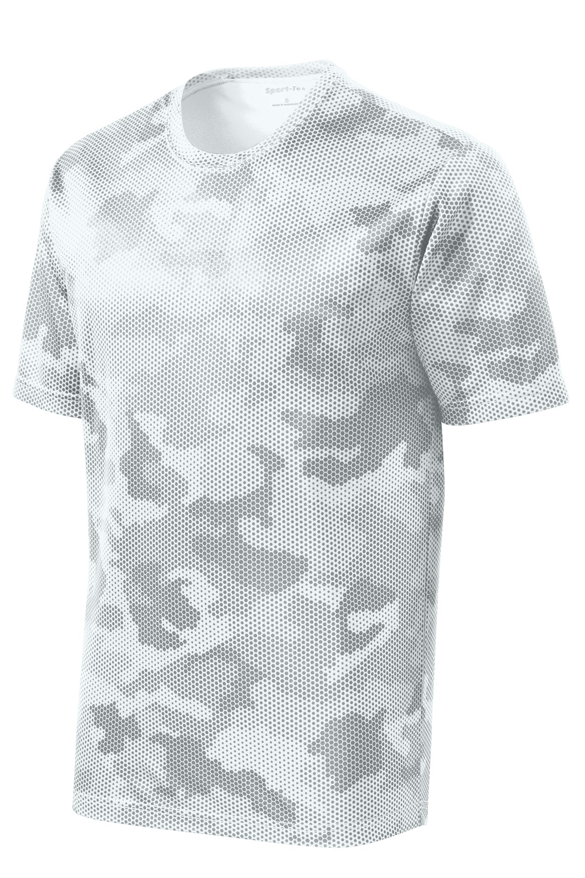 Sport-Tek CamoHex Performance Tee: Moisture-Wicking, Tag-Free, Athletic Style Shirt
